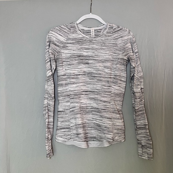 lululemon athletica Tops - Lululemon Birch White Long Sleeve Athletic Top